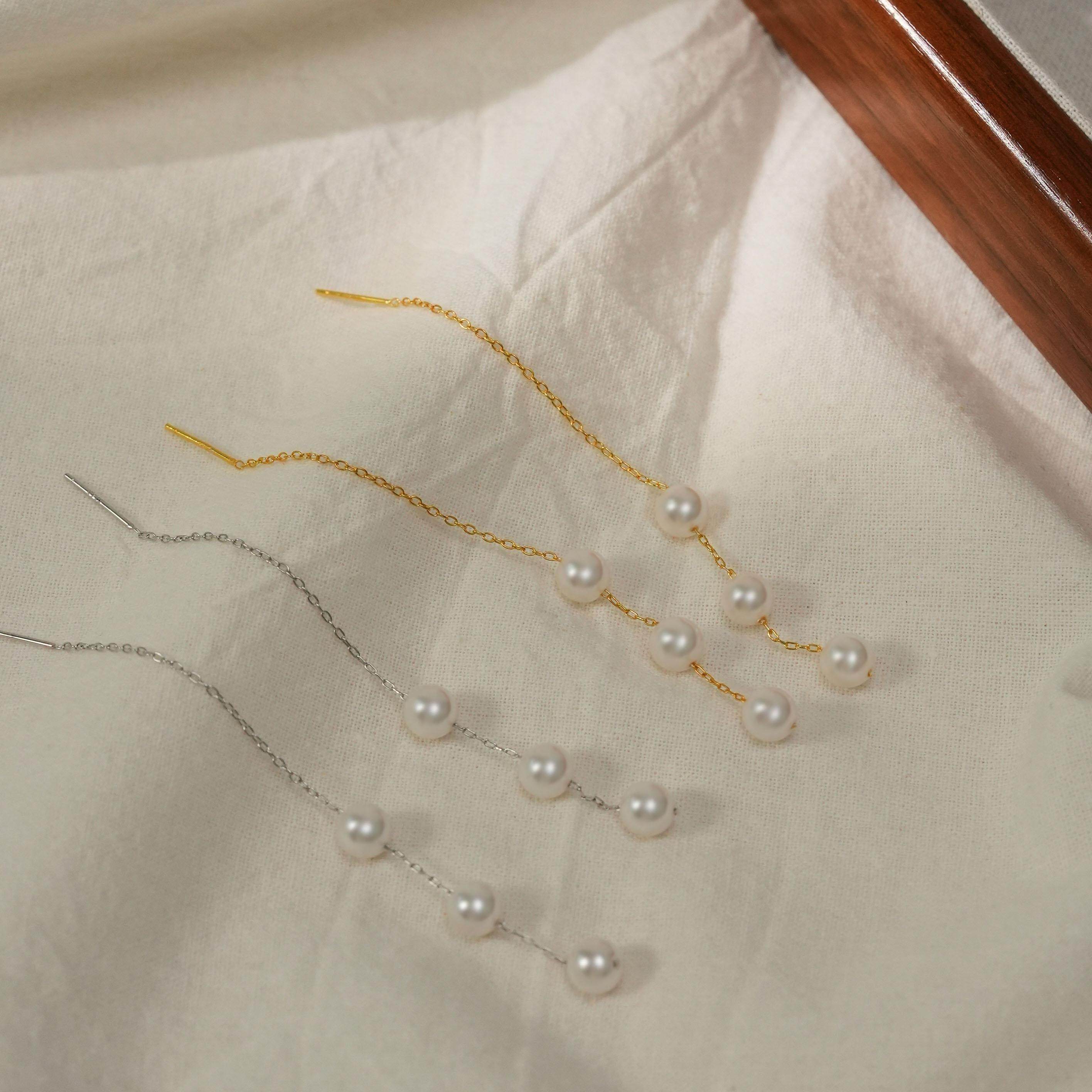 清新三珠流苏耳线仙气长款百搭时尚耳饰,饰品/流行首饰/时尚饰品新,银饰耳饰,淘宝优惠券,粉丝福利购,淘宝优惠卷