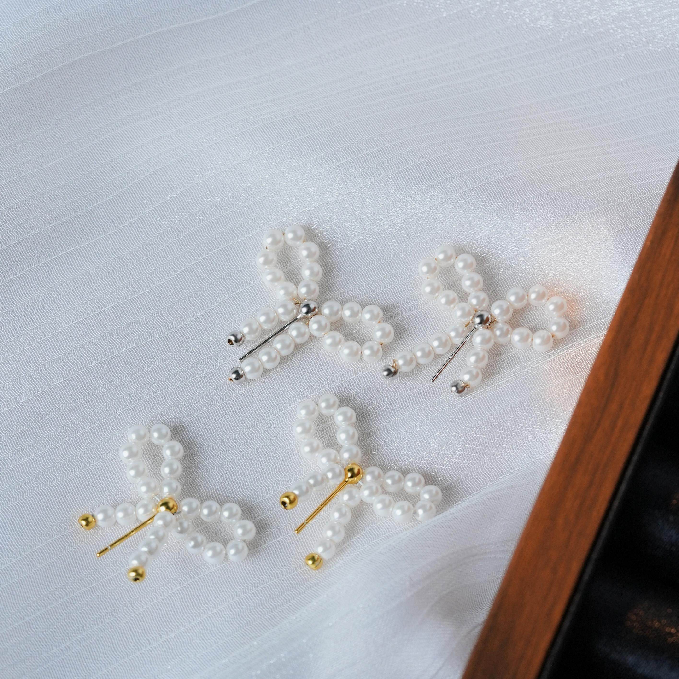 甜美蝴蝶结小米珠耳钉超仙气质少女甜心ins耳饰,饰品/流行首饰/时尚饰品新,银饰耳饰,淘宝优惠券,粉丝福利购,淘宝优惠卷