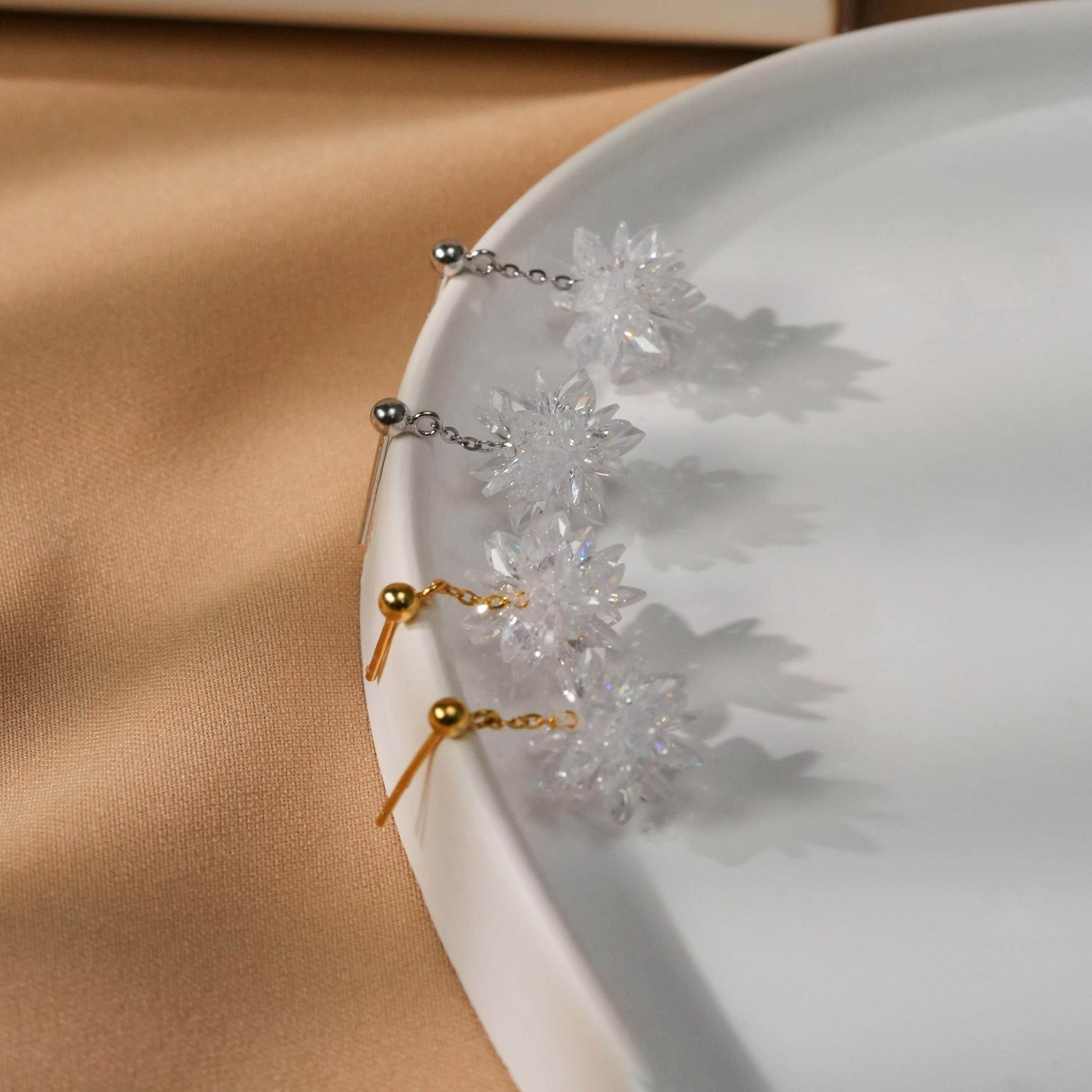 冰花满天星耳钉仙气清新时尚百搭精致女款耳饰,饰品/流行首饰/时尚饰品新,银饰耳饰,淘宝优惠券,粉丝福利购,淘宝优惠卷