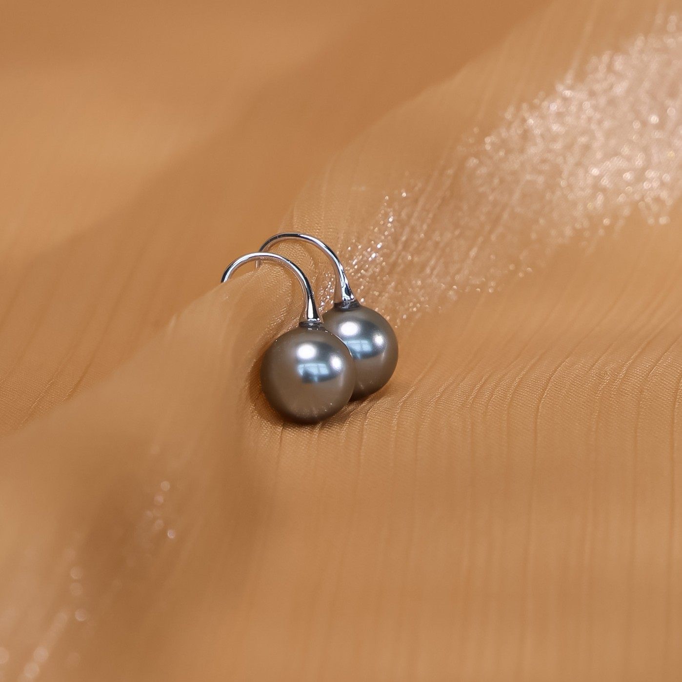 真多麻珠珠耳钩纯银女简约朋克耳饰气质百搭灰色,饰品/流行首饰/时尚饰品新,银饰耳饰,淘宝优惠券,粉丝福利购,淘宝优惠卷