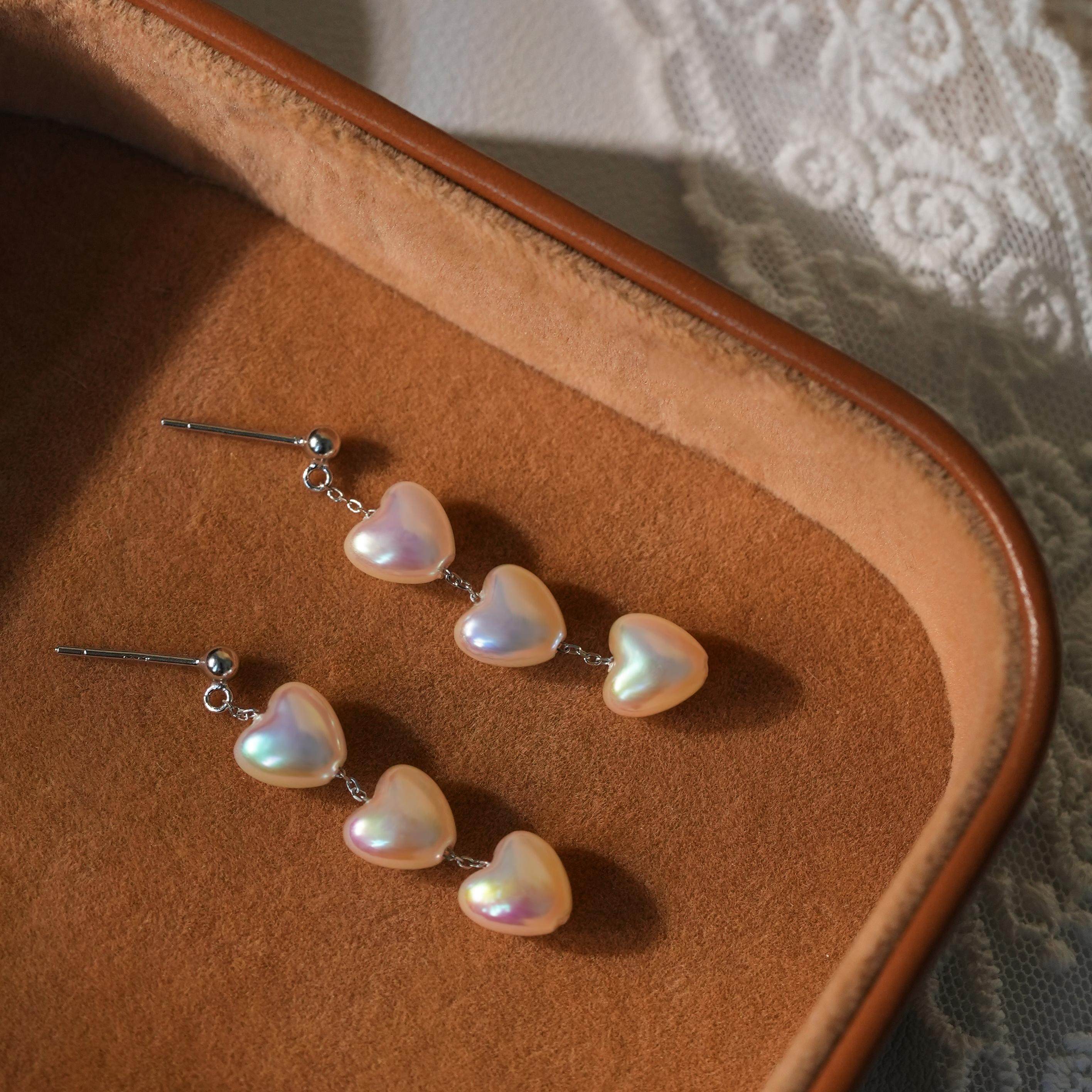 甜美粉光爱心流苏耳钉女小众长款ins耳饰温柔耳环,饰品/流行首饰/时尚饰品新,银饰耳饰,淘宝优惠券,粉丝福利购,淘宝优惠卷