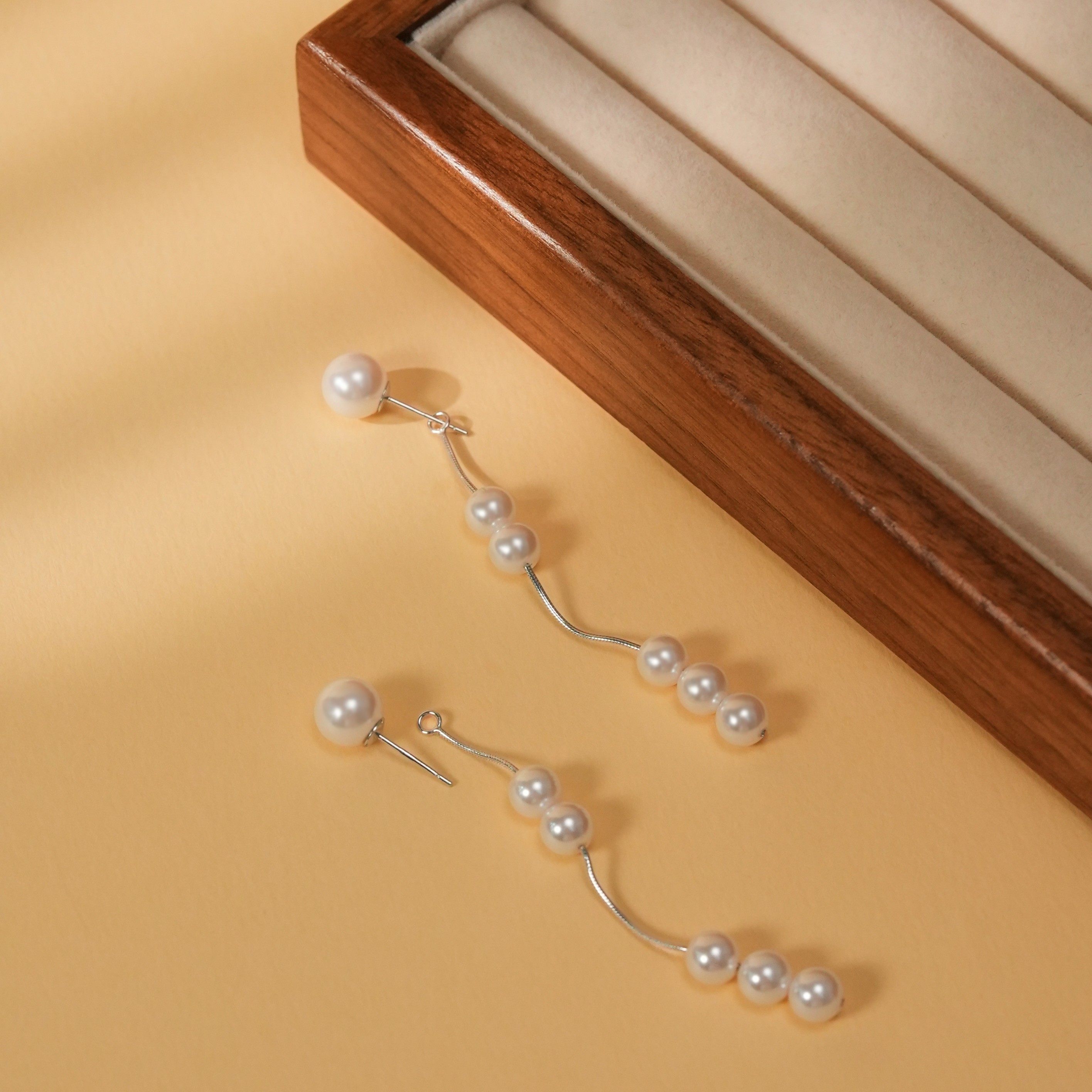 丽沁 925银仿珍珠耳饰 长款气质流苏珠珠耳钉女小众轻奢两戴耳环,饰品/流行首饰/时尚饰品新,银饰耳饰,淘宝优惠券,粉丝福利购,淘宝优惠卷