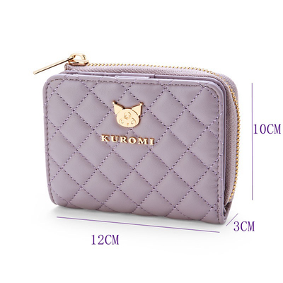 可爱少女心钱包卡包KT库洛米玉桂狗短款随身钱夹卡套拉链钱袋零钱