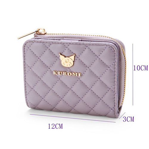 可爱少女心钱包卡包KT库洛米玉桂狗短款随身钱夹卡套拉链钱袋零钱