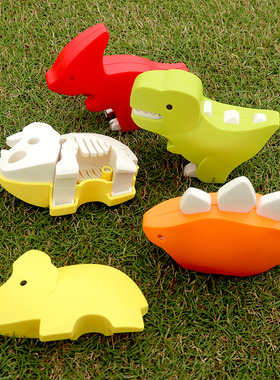 磁力恐龙玩具磁吸小恐龙模型组装立体动物儿童拼装霸王龙剑龙男孩