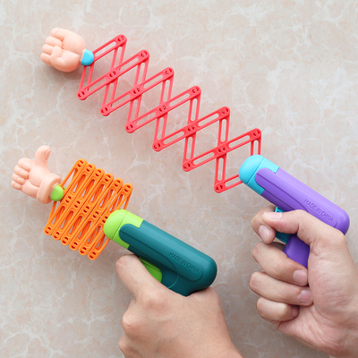 创意整蛊搞怪游戏伸缩拳头枪玩具