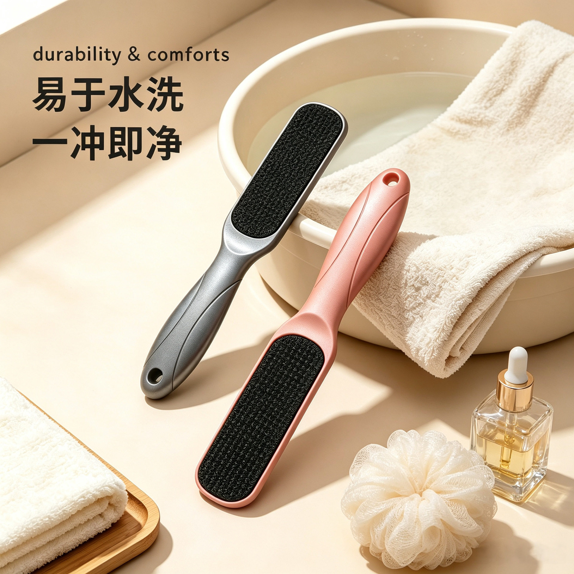 双面纳米防滑去角质搓脚板