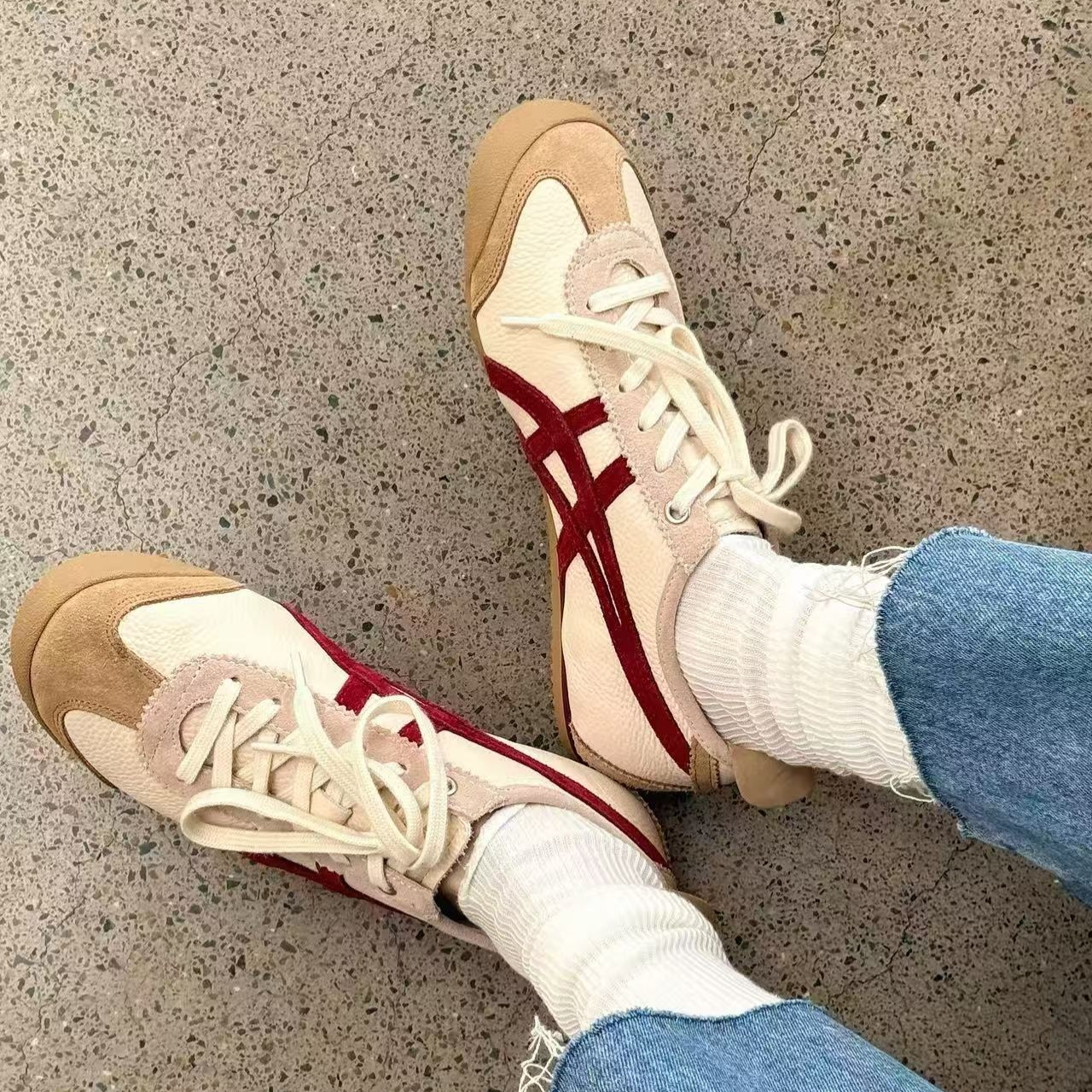 诗歌兰女鞋2025早秋新款真皮百搭时尚德训鞋平底防滑复古运动鞋潮