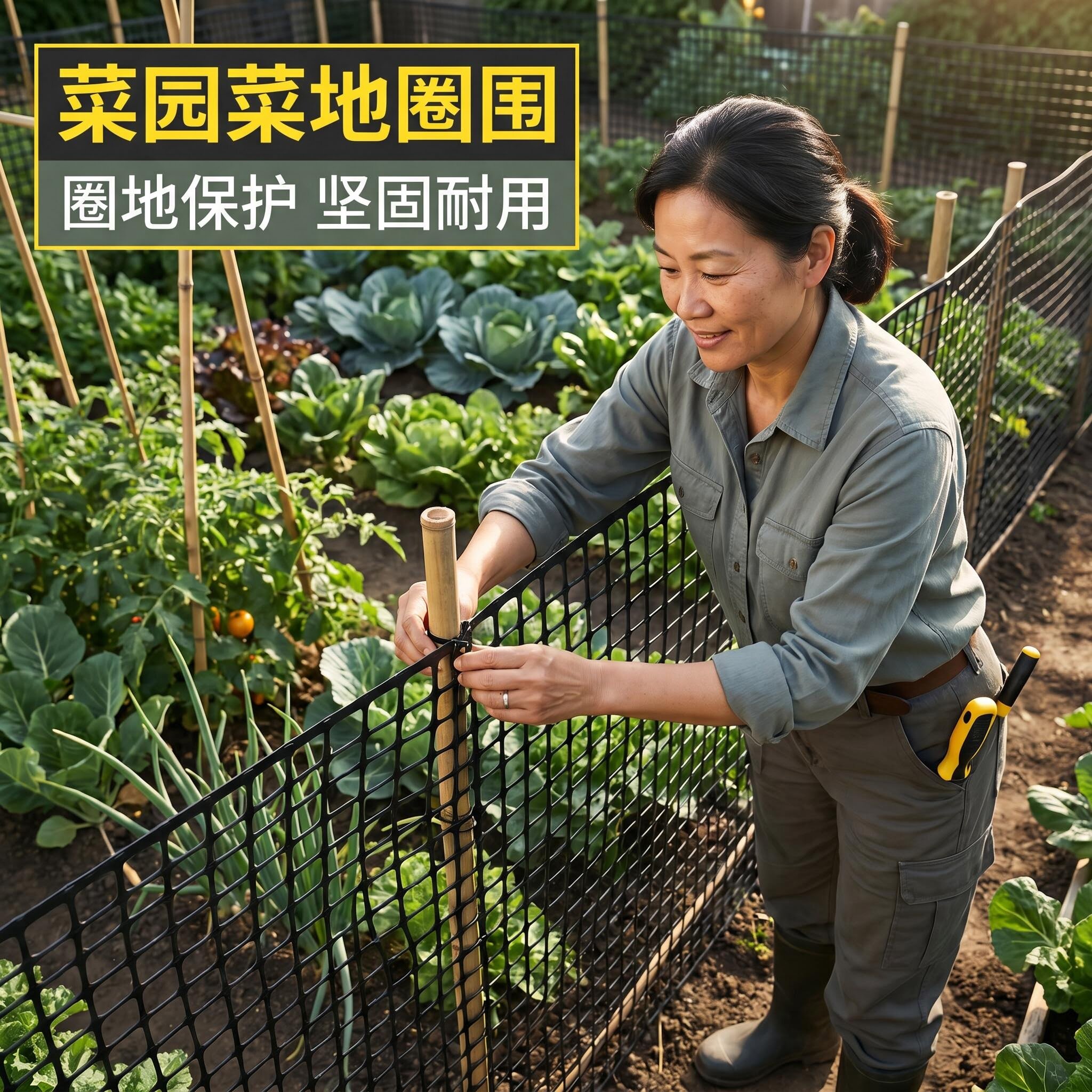 塑料网加厚特厚养鸡围栏网防护网护栏网隔离网超厚养鸡鸭网格子网
