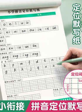 小学拼音定位默写纸幼小衔接专项训练汉语拼音声母韵母认读音节纸