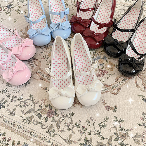 优雅款玛丽珍蝴蝶结百搭单鞋