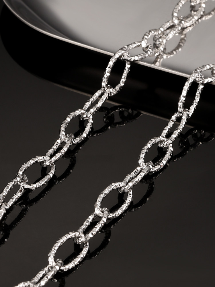 TITANIUM STEEL BOLD CUT OVAL CHAIN DIY NECKLACE BRACELET JEWELRY TREND FASHION SWEATER CHAIN HANDMADE ACCESSORIES MATERIAL