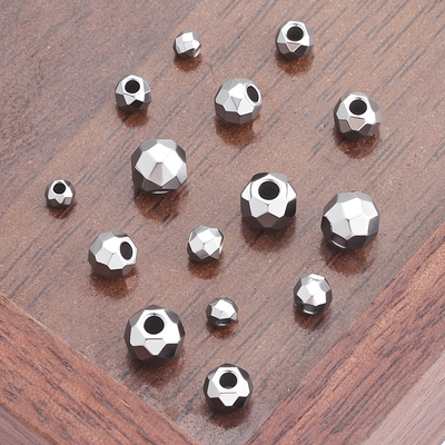 钛钢切面珠饰品DIY手工串珠