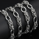 钛钢手工蛋扣链饰品链条DIY项链手链男士 嘻哈霸气配饰不掉色裤 链