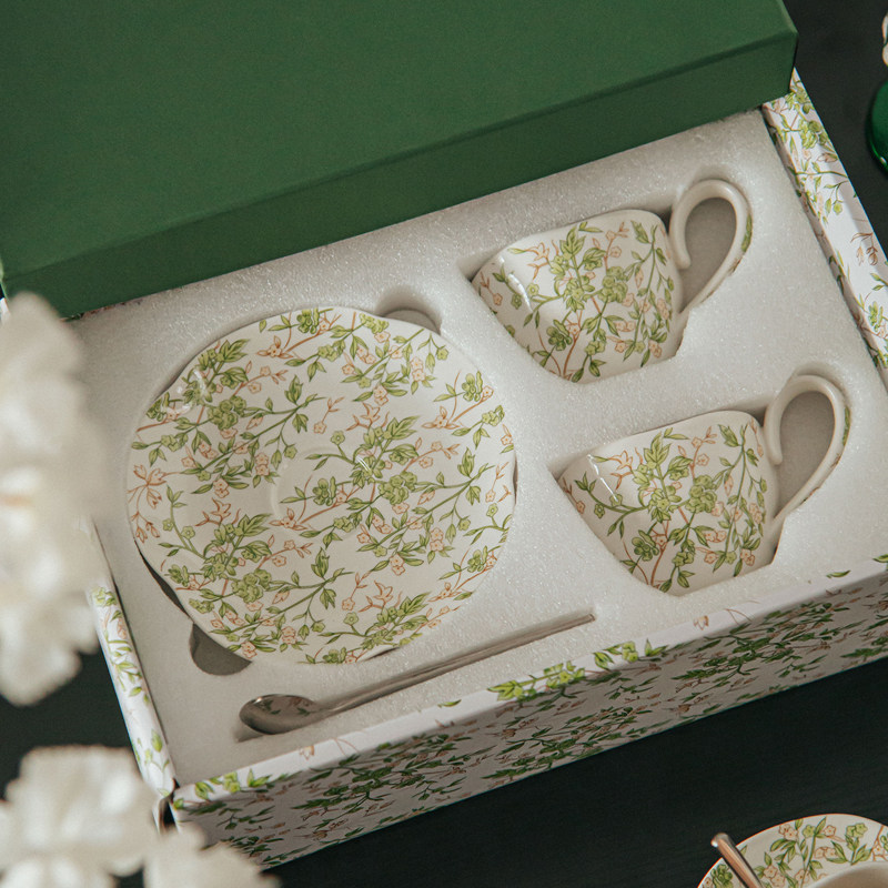 派一摩登家手捏纹陶瓷情侣咖啡杯碟套装礼盒带勺子轻奢高级感送礼,餐饮具,咖啡杯,淘宝优惠券,粉丝福利购,淘宝优惠卷