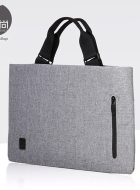 cai 时尚休闲手提包 商务公文包14寸电脑包超薄款 潮流简约包包