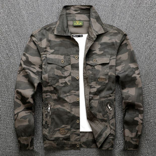 夏季薄款纯棉工作服套装/单上衣耐磨耐脏户外劳保服迷彩工装外套