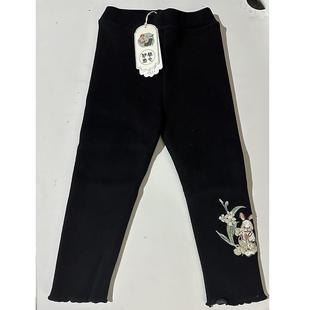 仟子羽 品牌定制女童汉服冬季加绒打底裤清仓底价