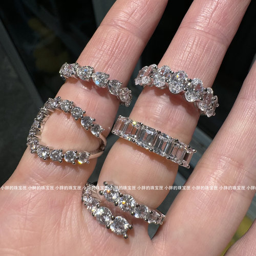 媲美真钻真金彩宝级戒指