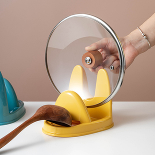 厨房锅盖收纳架台面坐式多用架子放锅神器支架家用立式汤勺置物架