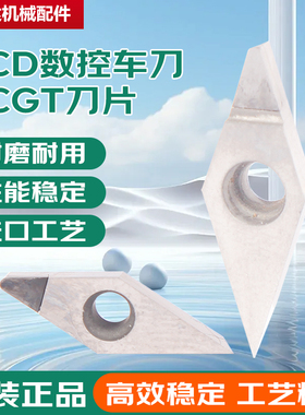 VCGW0802 CBN进口超亮金刚石刀片钻石刀片VCGT050102 PCD宝石刀粒