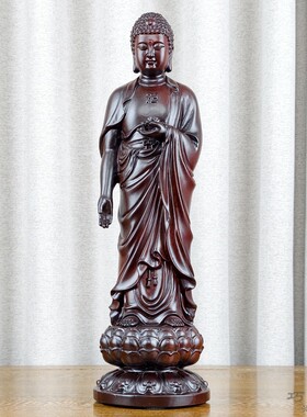 黑檀木雕摆件释迦牟尼实木