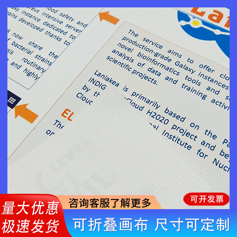 学术海报打印定制A0A1可折叠会议国外参展会油画布海报印刷打印图片
