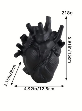 新款心脏花盆插花家居桌面庭院户外装饰树脂工艺品雕像摆件