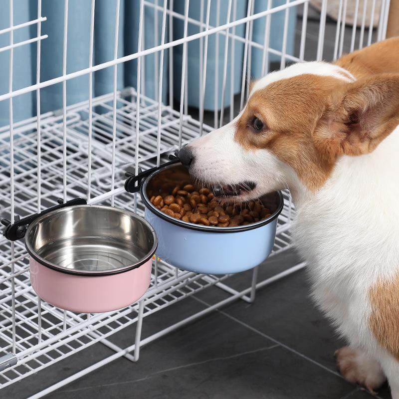 宠物碗狗碗狗盆狗喝水食盆猫碗防打翻悬挂式固定不锈钢碗直销,宠物/宠物食品及用品,宠物智能碗,淘宝优惠券,粉丝福利购,淘宝优惠卷