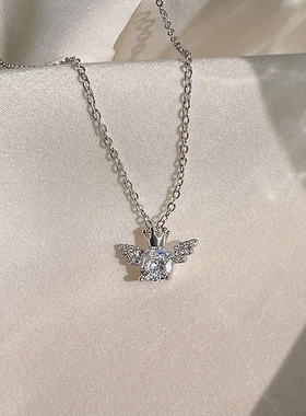 天使项链女锁骨链2023新款爆款辣妹轻奢小众情人节生日礼物女生