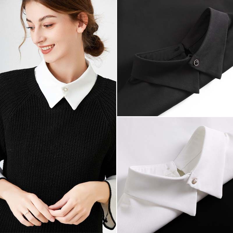 假领子女打底领雪纺配饰春秋冬季百搭卫衣毛衣内搭假衣领装饰衬衫