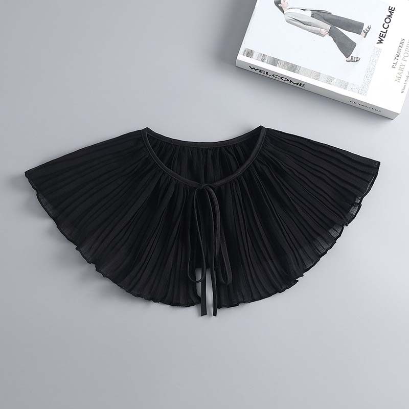 春夏秋冬褶皱百搭女黑色