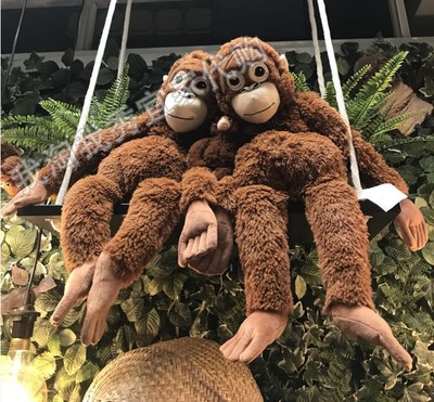 宜家大猩猩红猴子玩具公仔儿童