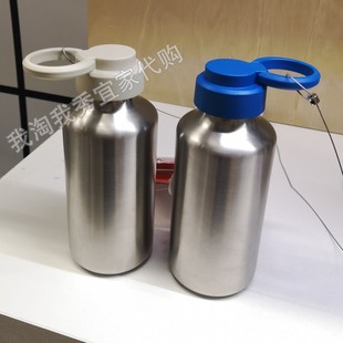 宜家国内代购 恩珀丽 水瓶 水杯 杯子不锈钢500毫升 随手杯有盖