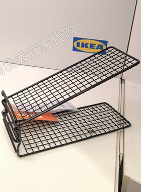 宜家国内代购 斯古道 鞋储藏件 黑色11x19x27厘米005.285.15