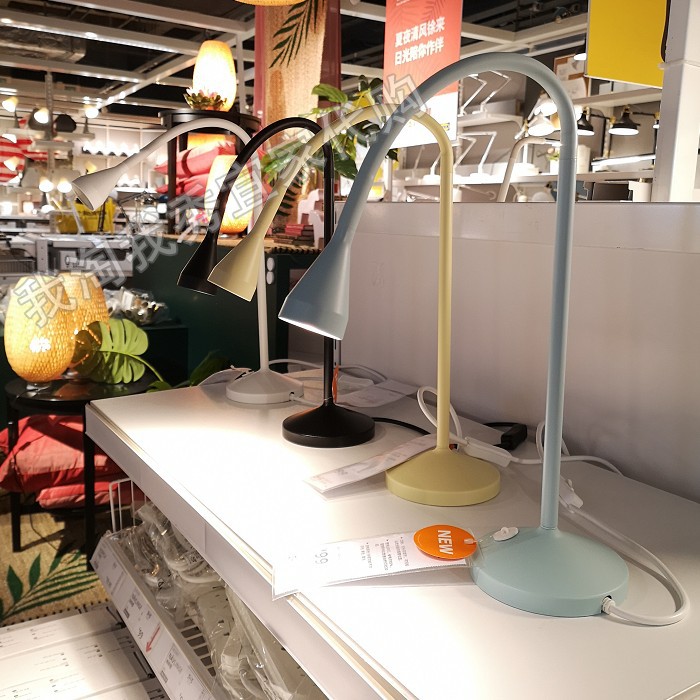 宜家国内代购 纳林格 LED工作灯 台灯写字灯自带灯泡黄光现代简约