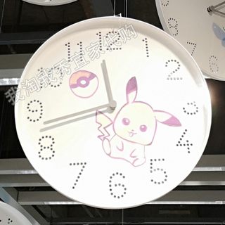 宜家国内代购 图洛玛 挂钟 白色 静音 石英机芯时钟 可DIY创意