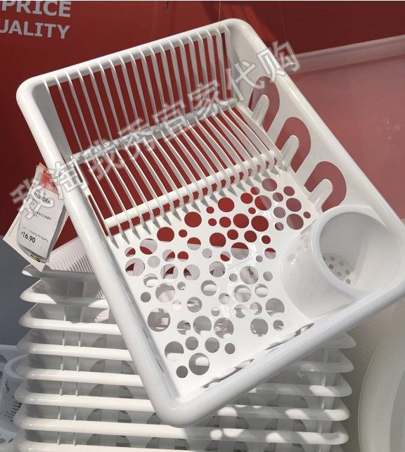 IKEA宜家 夫伦加餐具滤干架厨房餐具碗具杯子收纳整理架国内代购