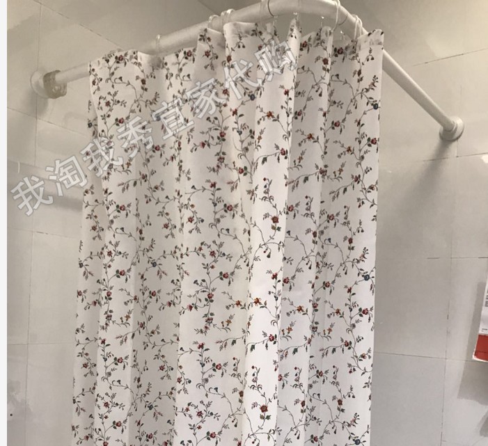 宜家吉索加碎花浴帘防水好看