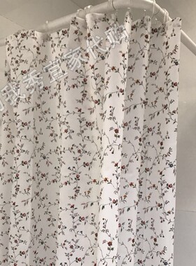 0.5宜家国内代购 吉索加 浴帘 碎花图案180*200厘米轻薄防水好看