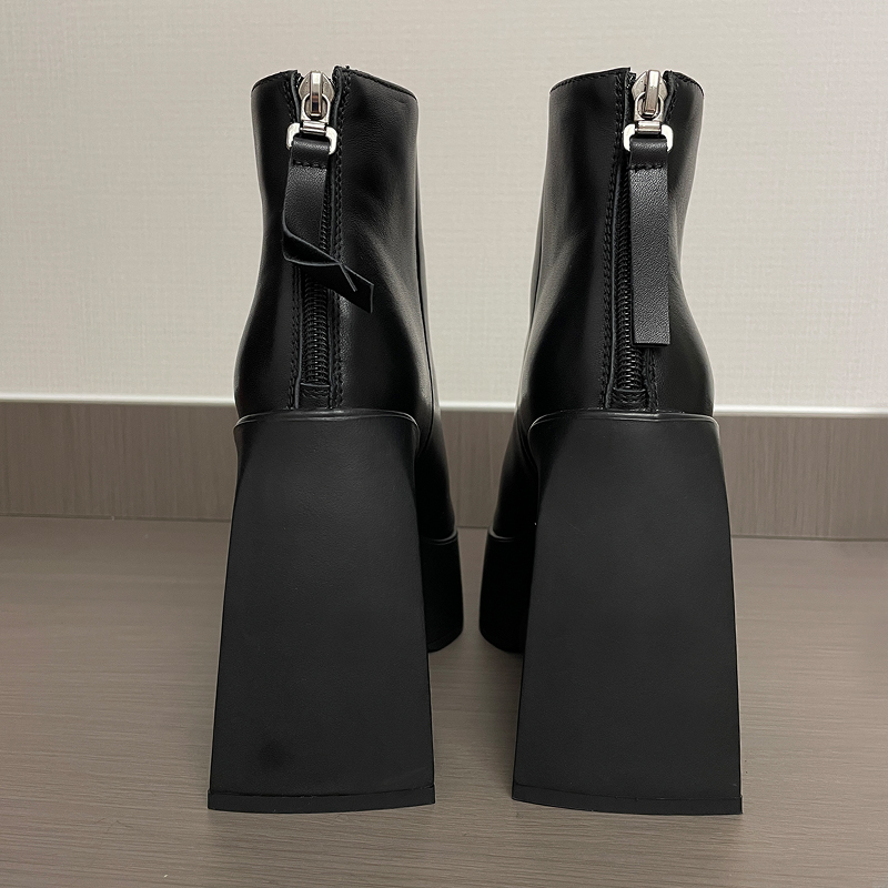 时装靴异形跟12厘米高跟女士靴子