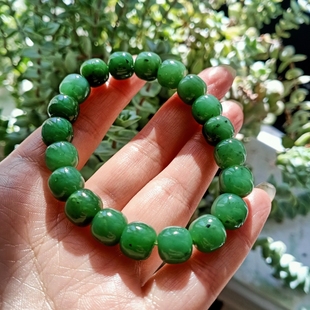 风韵黎俄罗斯乌兰海碧玉手串老型珠