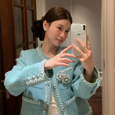 IN MOSAIC(REMAIN)-羽绒外套赫本风保暖羽绒服外套(配胸针)256521