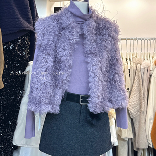 CHOICE 两件套套装 高领打底衫 9720 质软糯质感卷卷毛绒马甲