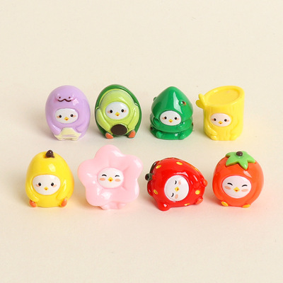 树脂可爱手工蚂蚁庄园水果萌粒装饰摆件桌面车载小摆件工艺品公仔