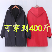 防油围裙加厚家用工作服厨房外套长袖 加肥加绒防水罩衣新款 时尚