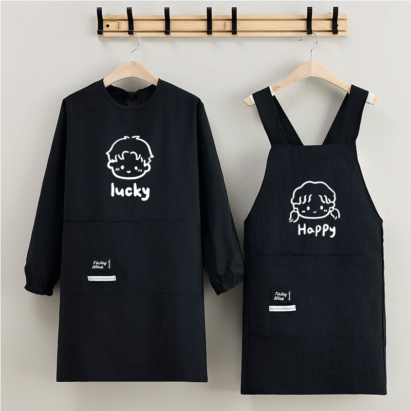 长袖新款泼水罩衣做饭保姆连袖耐磨围裙搬运家用工作服定制logo,家庭/个人清洁工具,围裙,淘宝优惠券,粉丝福利购,淘宝优惠卷