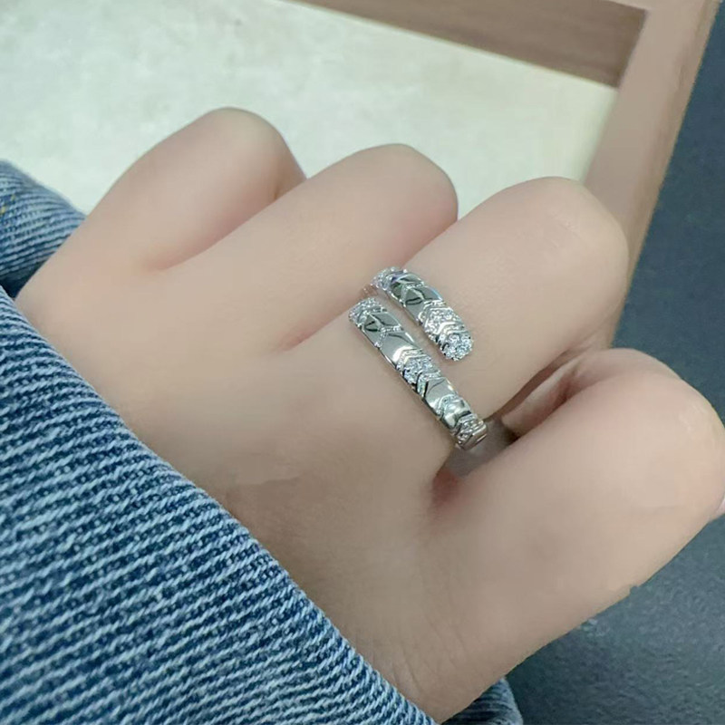 泰国原庙佛招牌指财环鲁士ekk御金转开口男女运可调节镀银戒指美