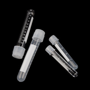 摇菌管15ml无菌PS塑料试管5mlPP独立装 刻度圆底培养管50支替代BD