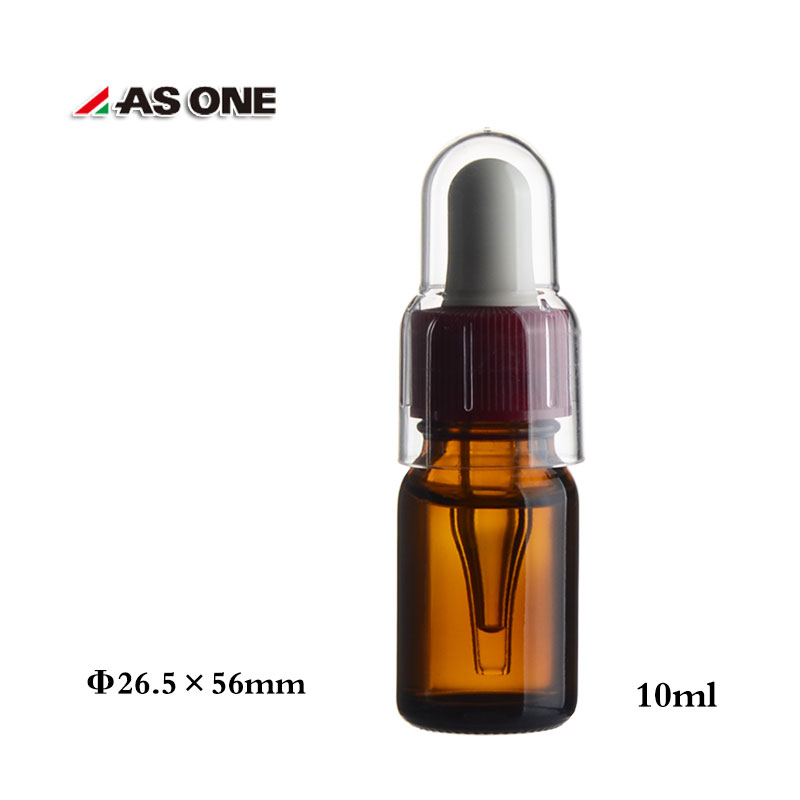 棕滴瓶10ml精油瓶避光化妆品护肤品粉底液分装吸管瓶进口MARUEMU